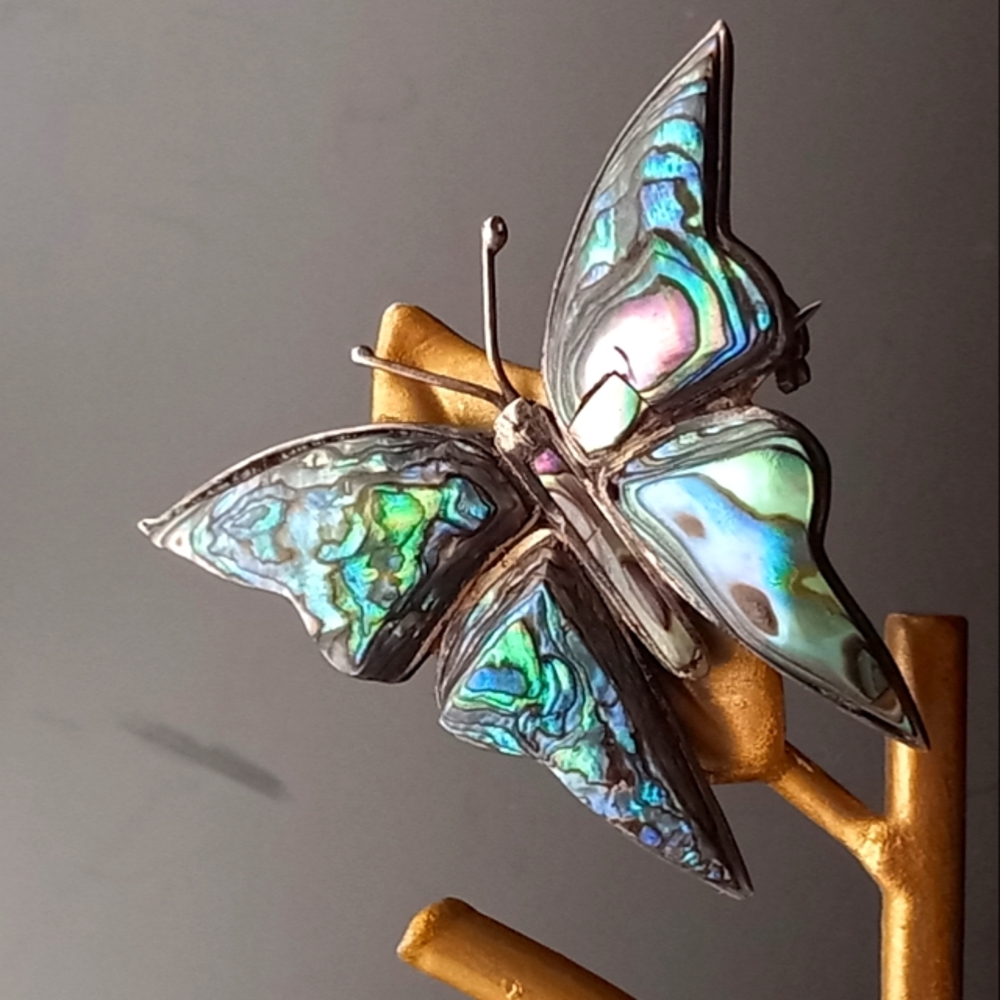 925 Sterling Silver Butterfly Pendant or Brooch